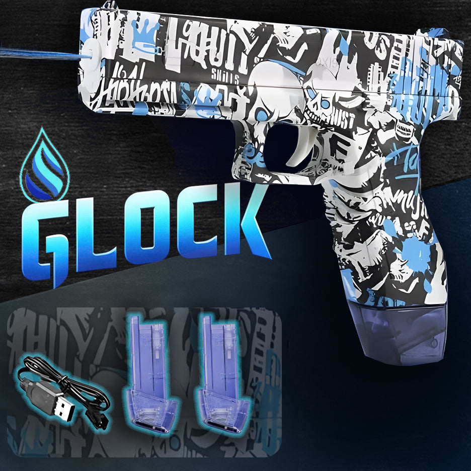 Blue Graffiti GLOCK Electric Water Gun for summer