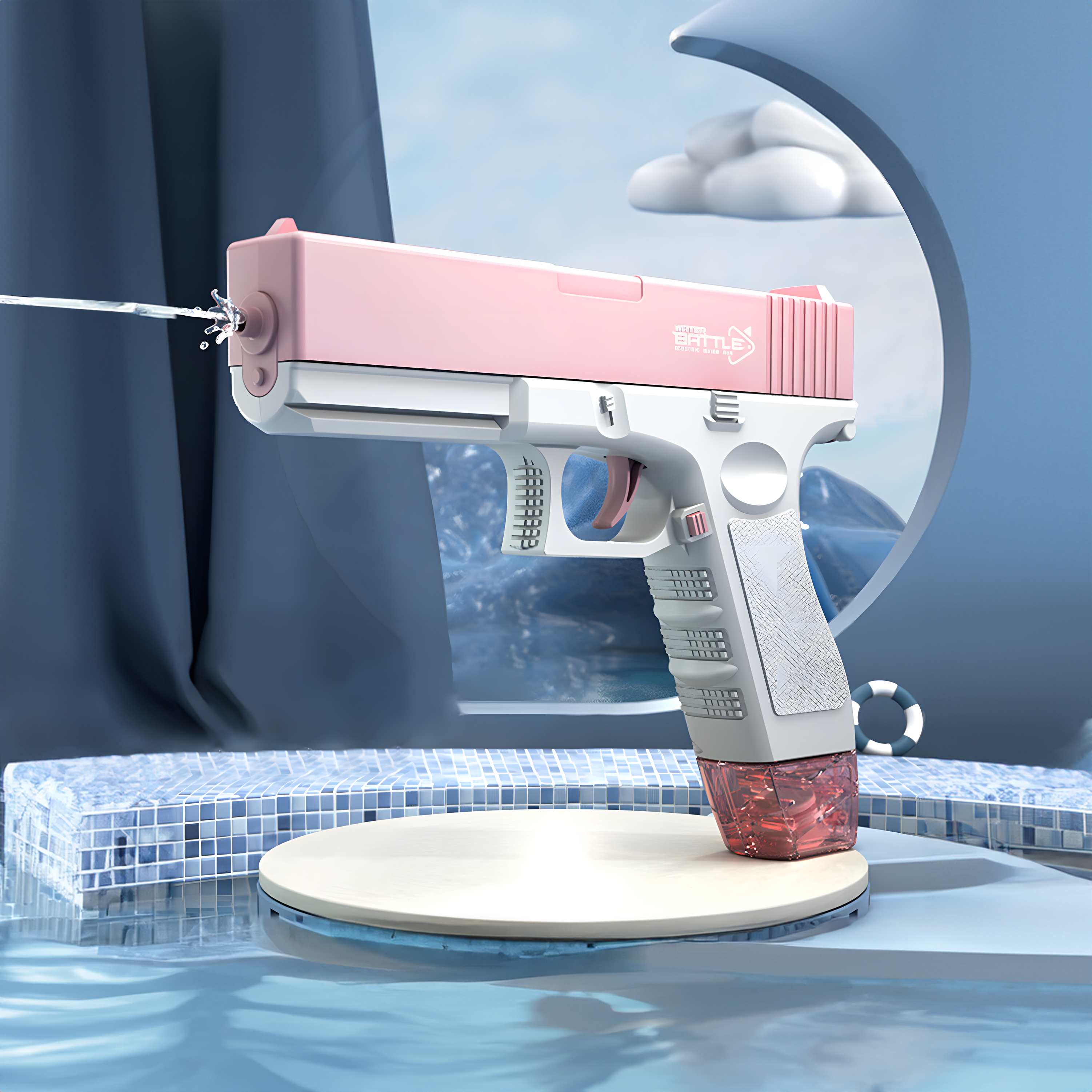 Pink GLOCK Electric Water Gun for children’s games