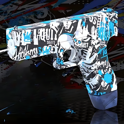 Graffiti Blue GLOCK Electric Water Gun for play