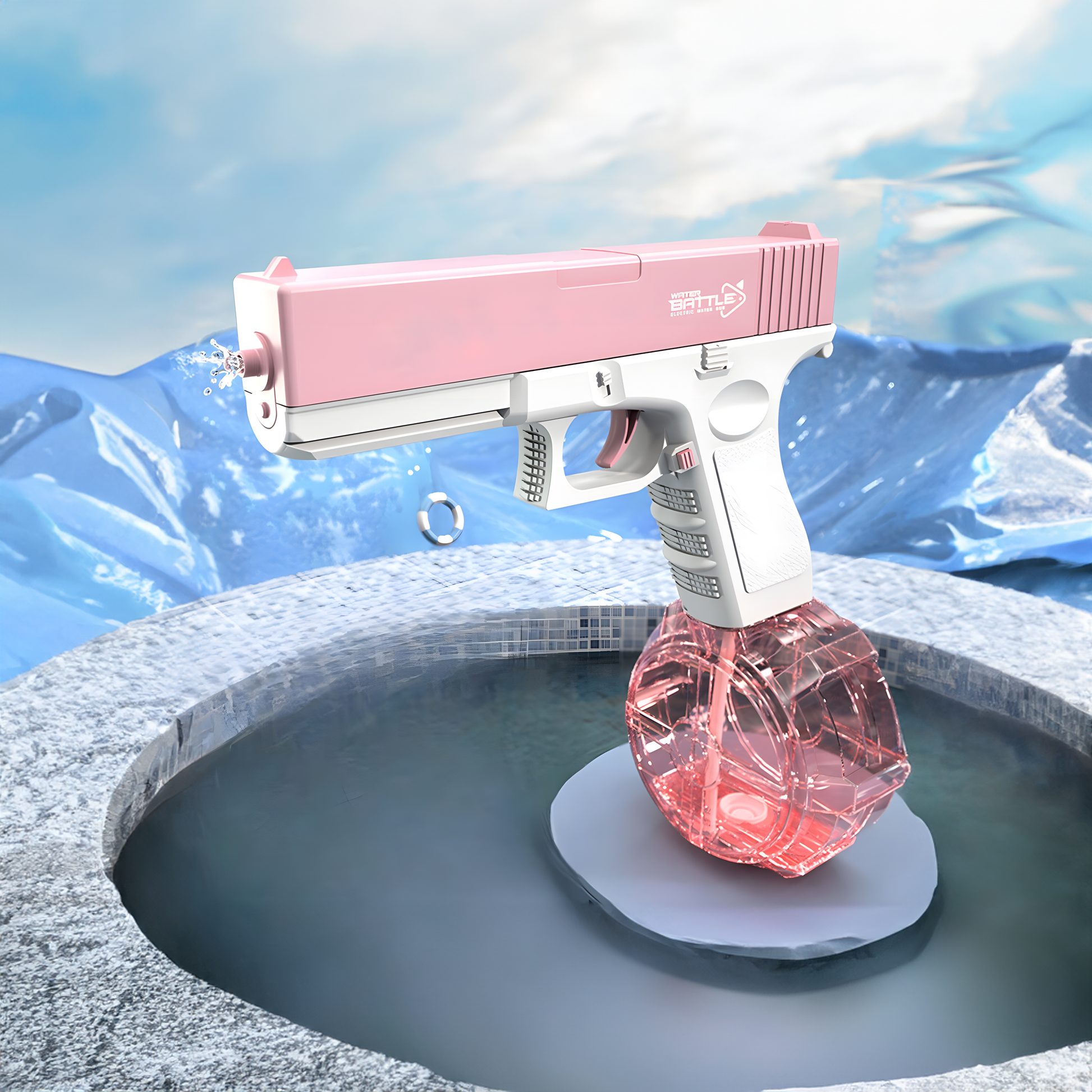 Pink GLOCK Electric Water Gun for children’s games