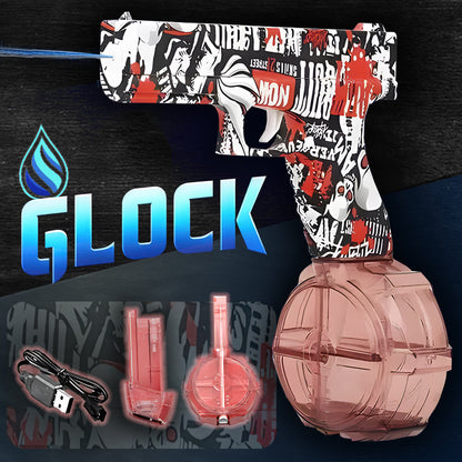 Red Graffiti Glock Water Gun for water battles